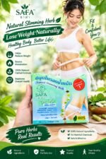 **SAFA Natural Slimming Herb + Collagen** is a 100% organic slimming capsule from Thailand that quickly burns fat, controls appetite, detoxifies the body, and enhances skin glow. Comes in a **30-capsule pack — safe and effective.**