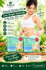 **SAFA Natural Slimming Herb + Collagen** is a 100% organic slimming capsule from Thailand that quickly burns fat, controls appetite, detoxifies the body, and enhances skin glow. Comes in a **30-capsule pack — safe and effective.** - Image 2