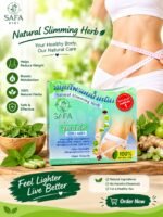 **SAFA Natural Slimming Herb + Collagen** is a 100% organic slimming capsule from Thailand that quickly burns fat, controls appetite, detoxifies the body, and enhances skin glow. Comes in a **30-capsule pack — safe and effective.** - Image 3